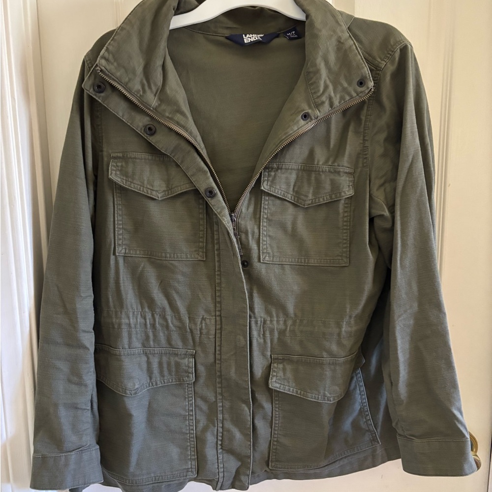 Lands' End Women's Green Utility Jacket